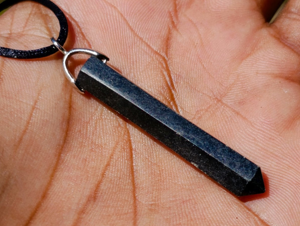 Hand Made Schorl Black Tourmaline Necklace - Sold Per Piece - From Madagascar