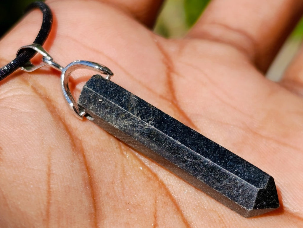Hand Made Schorl Black Tourmaline Necklace - Sold Per Piece - From Madagascar