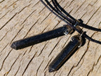 Hand Made Schorl Black Tourmaline Necklace - Sold Per Piece - From Madagascar