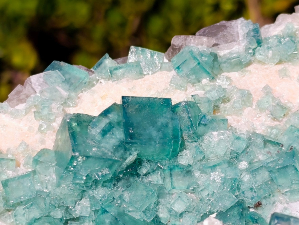 Natural Large Green Cubic Fluorite Specimen x 1 From Mandrosonoro, Madagascar