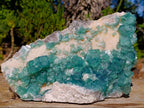 Natural Large Green Cubic Fluorite Specimen x 1 From Mandrosonoro, Madagascar
