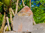 Polished Striated "Waterspear" Window Quartz Crystal x 1 From Akansobe, Madagascar