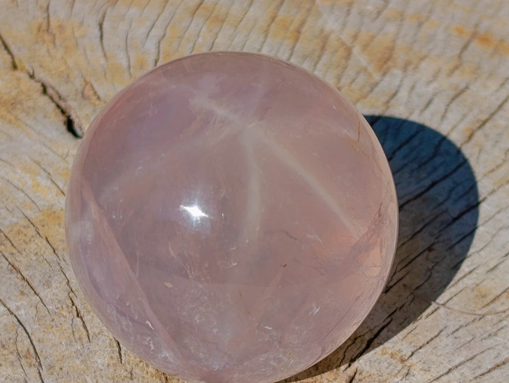 Polished Exquisite Star Rose Quartz Sphere x 1 From Ambatondrazaka, Madagascar
