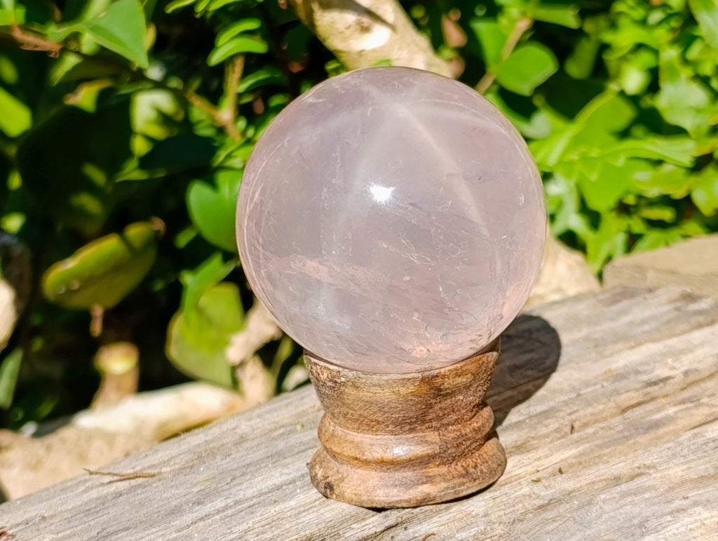 Polished Exquisite Star Rose Quartz Sphere x 1 From Ambatondrazaka, Madagascar