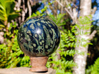 Polished Stromatolite Ring Patterned Sphere x 1 From Mahajanga, Madagascar