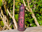 Polished Rhodonite Gemstone Display Crystal x 1 From Madagascar