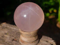 Polished Star Rose Quartz Sphere x 1 From Ambatondrazaka, Madagascar