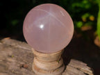 Polished Star Rose Quartz Sphere x 1 From Ambatondrazaka, Madagascar