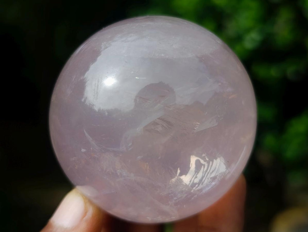 Polished Star Rose Quartz Sphere x 1 From Ambatondrazaka, Madagascar