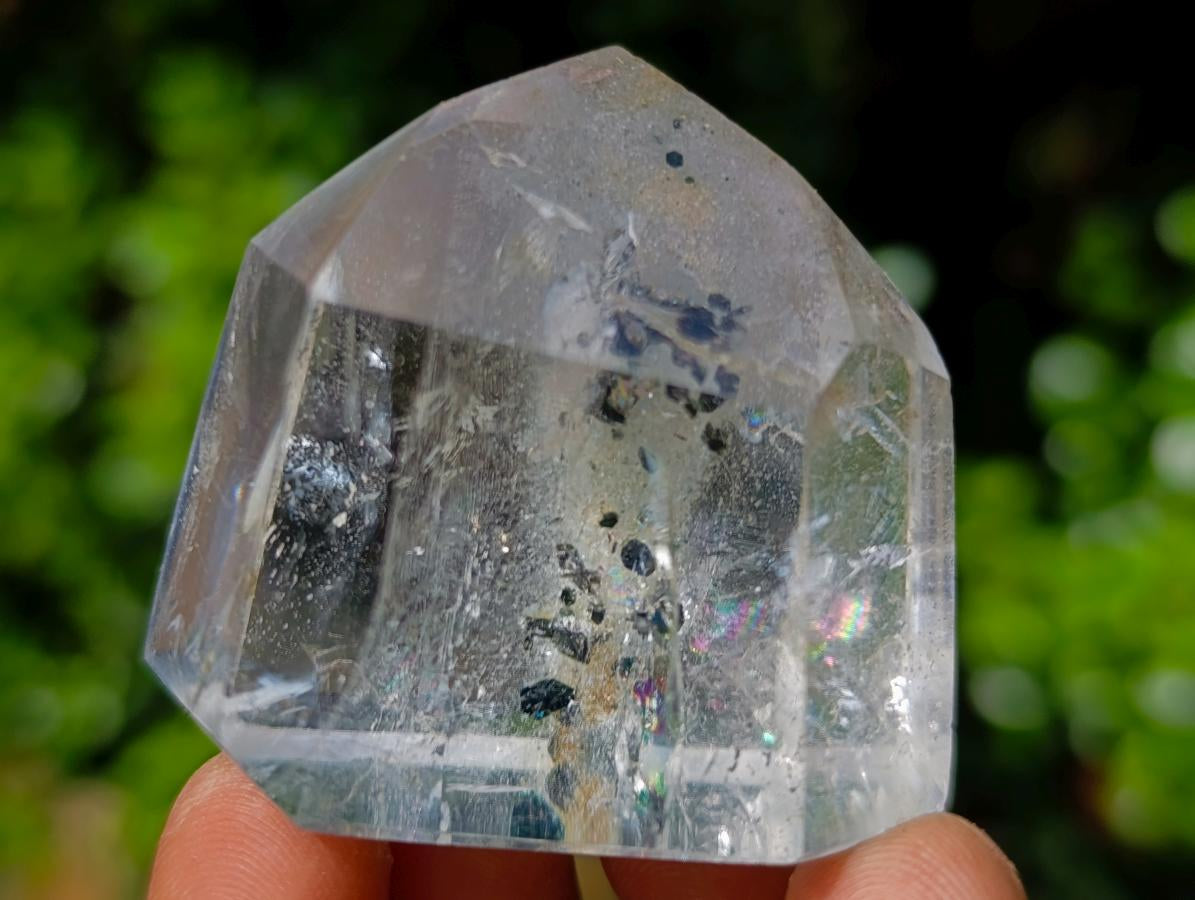 Polished Quartz Crystal with Inclusions x 1 From Madagascar