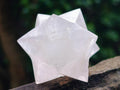 Polished Rose Quartz Girasol Merkabah x 1 From Ambatondrazaka, Madagascar