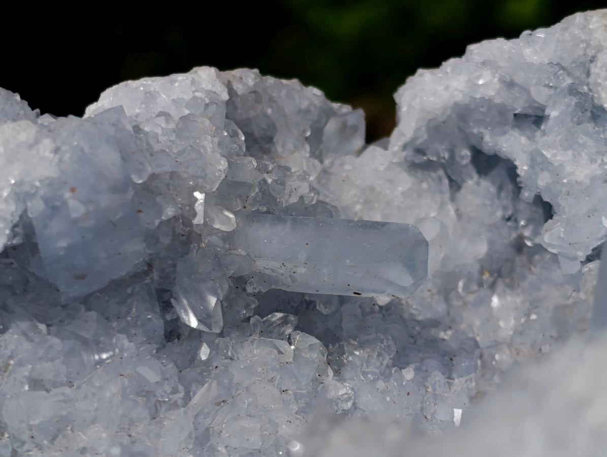 Polished Large Celestite Crystal Geode Egg x 1 From Sakoany, Madagascar
