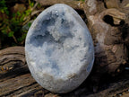 Polished Large Celestite Crystal Geode Egg x 1 From Sakoany, Madagascar