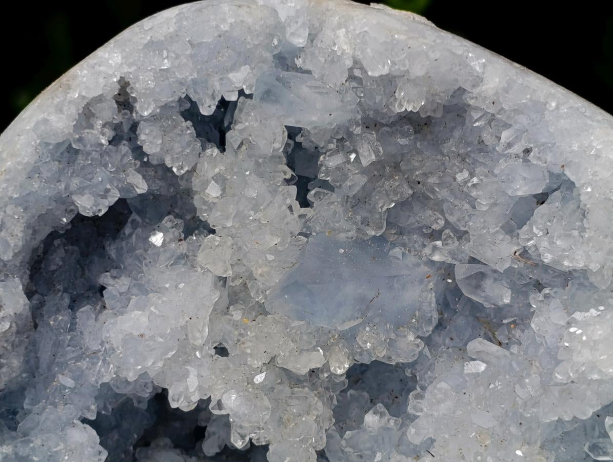 Polished Large Celestite Crystal Geode Egg x 1 From Sakoany, Madagascar