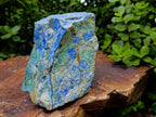 Natural Azurite and Malachite in Dolomite Specimen x 1 From Kaokoveld, Namibia