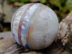 Polished Banded Sardonyx Agate Sphere x 1 From Shashe River, Zimbabwe