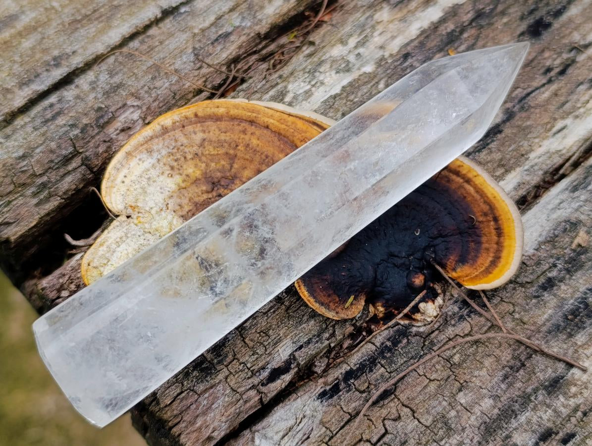 Polished Clear Quartz Crystal Wand x 1 From Madagascar
