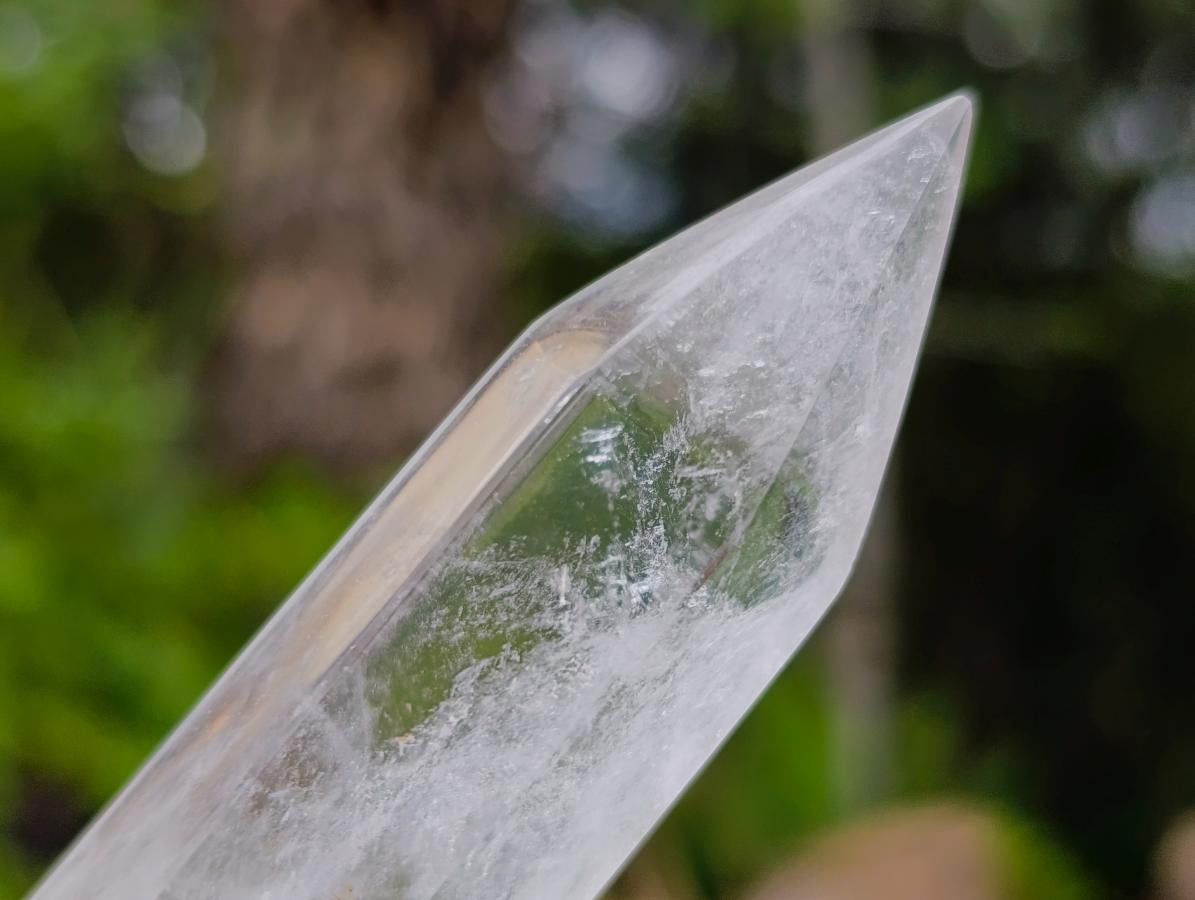 Polished Clear Quartz Crystal Wand x 1 From Madagascar