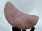 Polished Rose Quartz Crescent Moon Dish x 1 From Ambatondrazaka, Madagascar