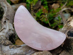 Polished Rose Quartz Crescent Moon Dish x 1 From Ambatondrazaka, Madagascar