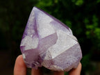 Polished Window Amethyst Floater Crystal x 1 From Ambatondrazaka, Madagascar
