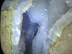 Polished XL Blue Lace Agate Geode Display Specimen x 1 From Nsanje, Malawi