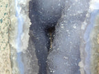 Polished XL Blue Lace Agate Geode Display Specimen x 1 From Nsanje, Malawi
