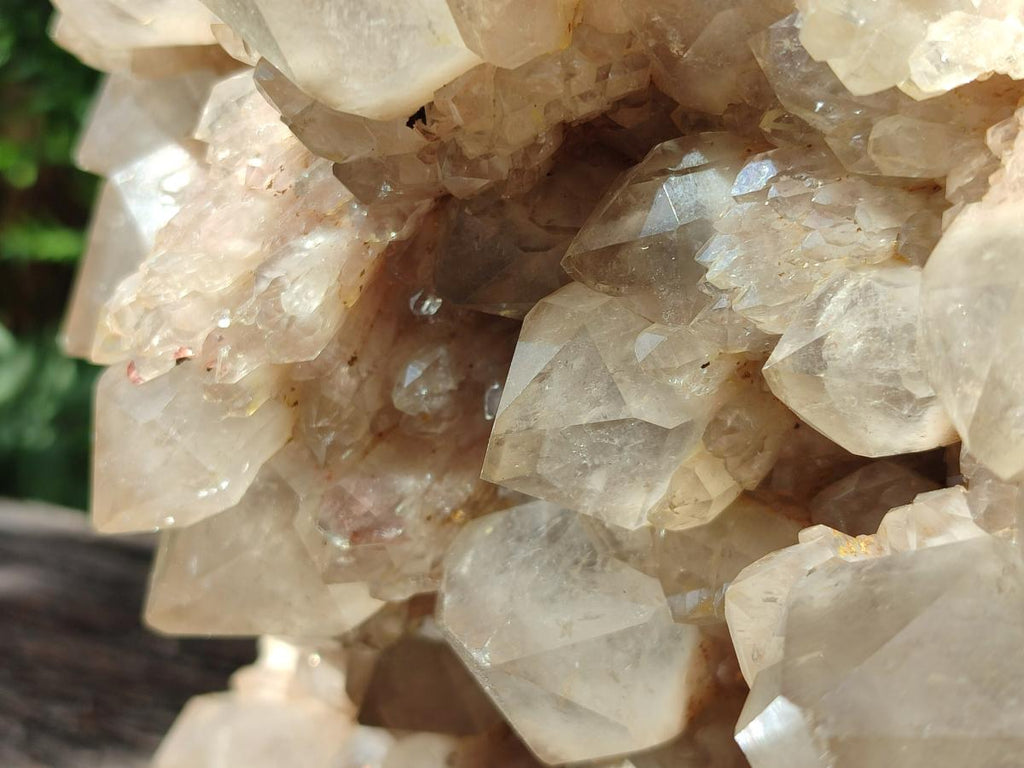 Natural Large Cascading White Phantom Smokey Quartz Cluster x 1 From Luena, Congo