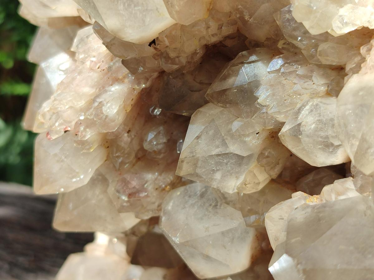 Natural Large Cascading White Phantom Smokey Quartz Cluster x 1 From Luena, Congo