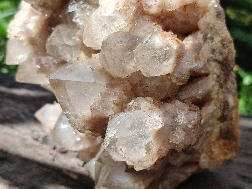 Natural Large Cascading White Phantom Smokey Quartz Cluster x 1 From Luena, Congo