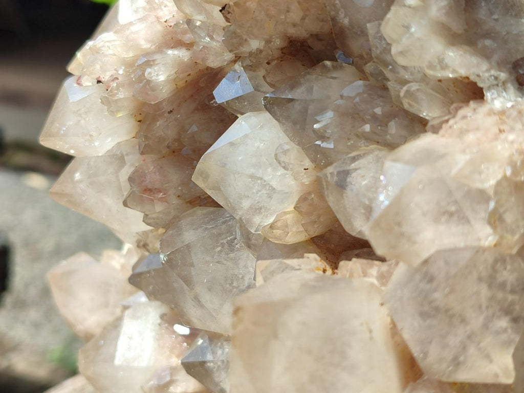 Natural Large Cascading White Phantom Smokey Quartz Cluster x 1 From Luena, Congo