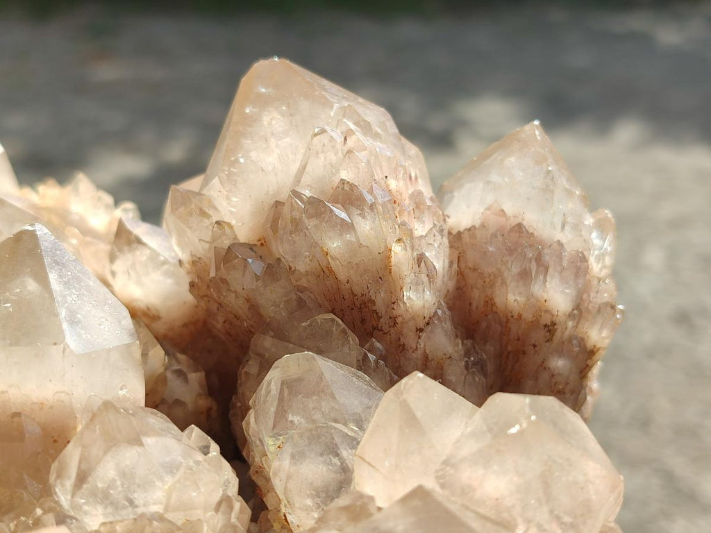 Natural Large Cascading White Phantom Smokey Quartz Cluster x 1 From Luena, Congo