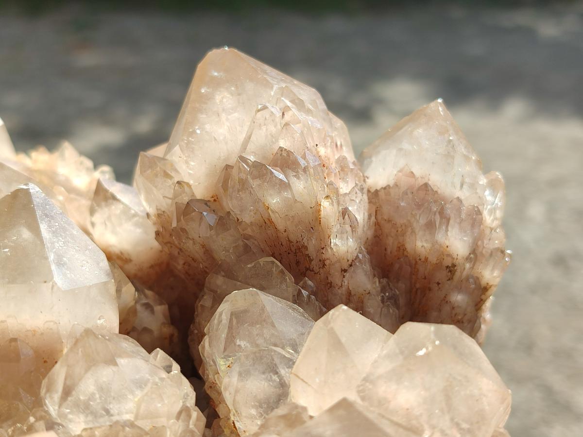 Natural Large Cascading White Phantom Smokey Quartz Cluster x 1 From Luena, Congo