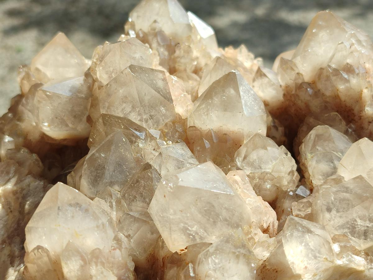 Natural Large Cascading White Phantom Smokey Quartz Cluster x 1 From Luena, Congo