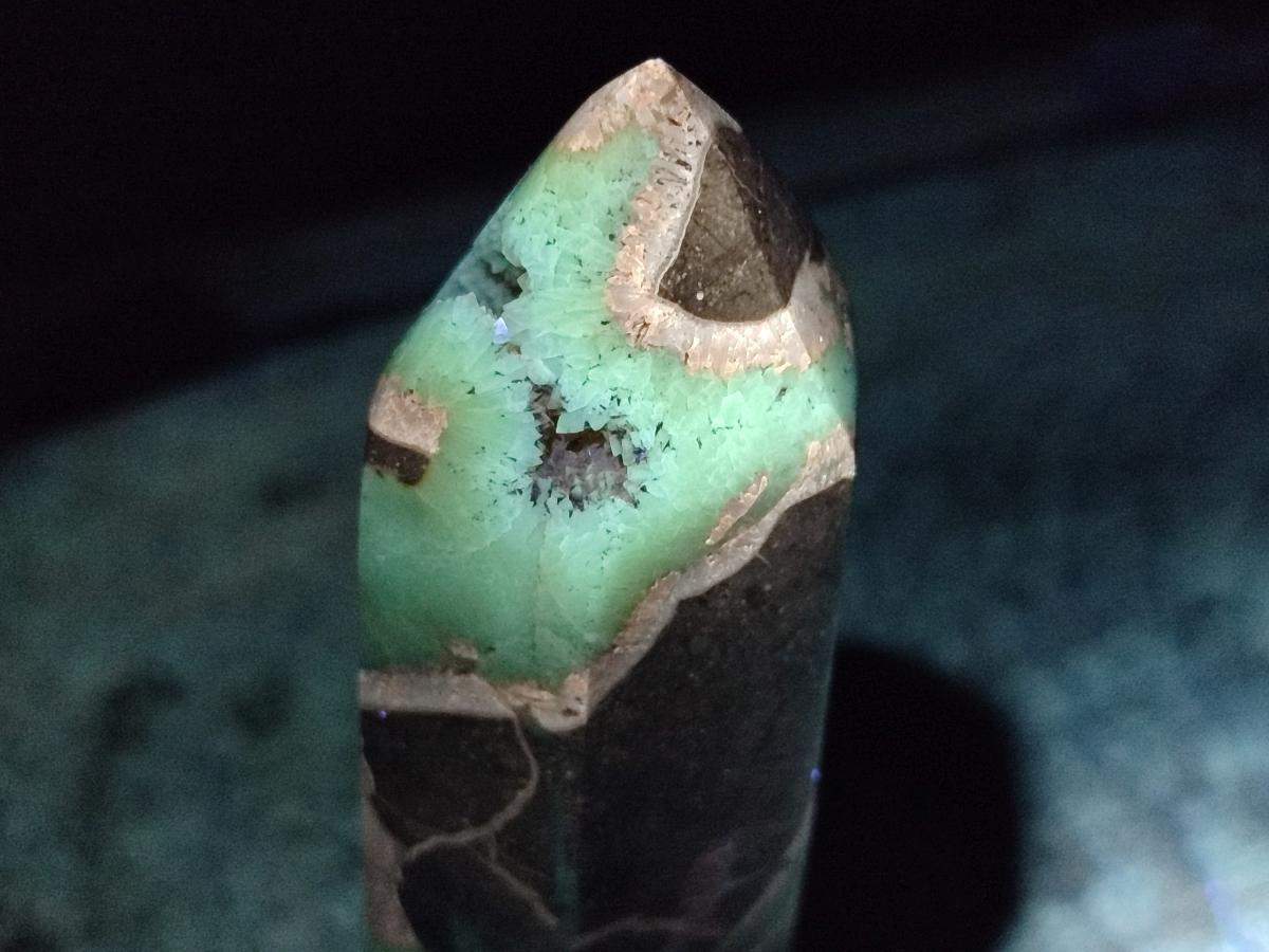 Polished Septerye Fossil Display Crystal x 1 From Mahajanga, Madagascar