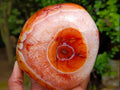 Polished Large Carnelian Standing Display Piece "The Red Eye" x 1 From Madagascar