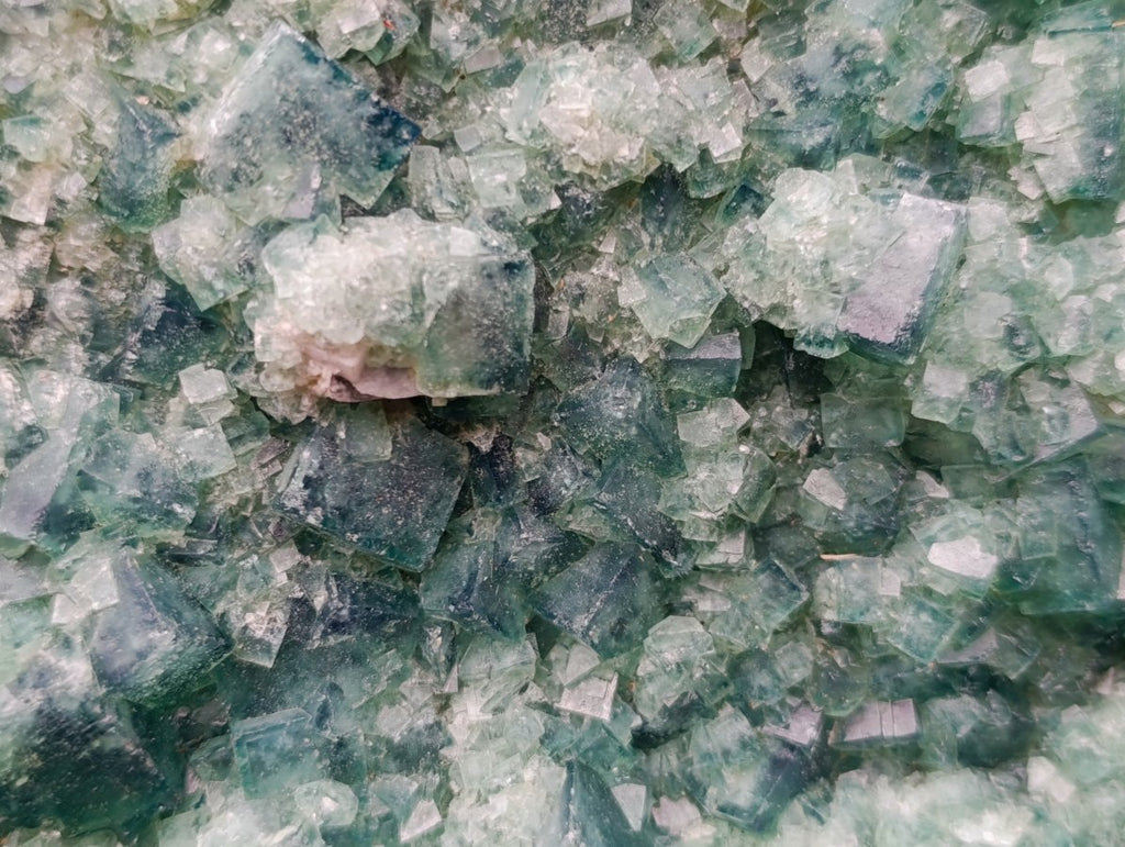 Natural XL Cubic Green Fluorite Specimen x 1 From Mandrosonoro Madagascar