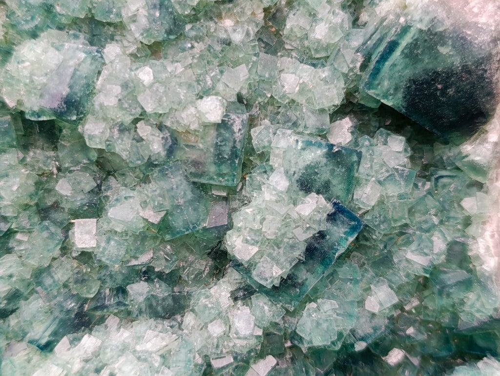 Natural XL Cubic Green Fluorite Specimen x 1 From Mandrosonoro Madagascar