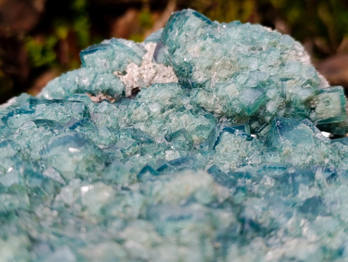 Natural XL Cubic Green Fluorite Specimen x 1 From Mandrosonoro Madagascar
