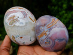 Polished XL Pair of Shashe River Agate Palm Stones x 1 From Shashe River, Zimbabwe