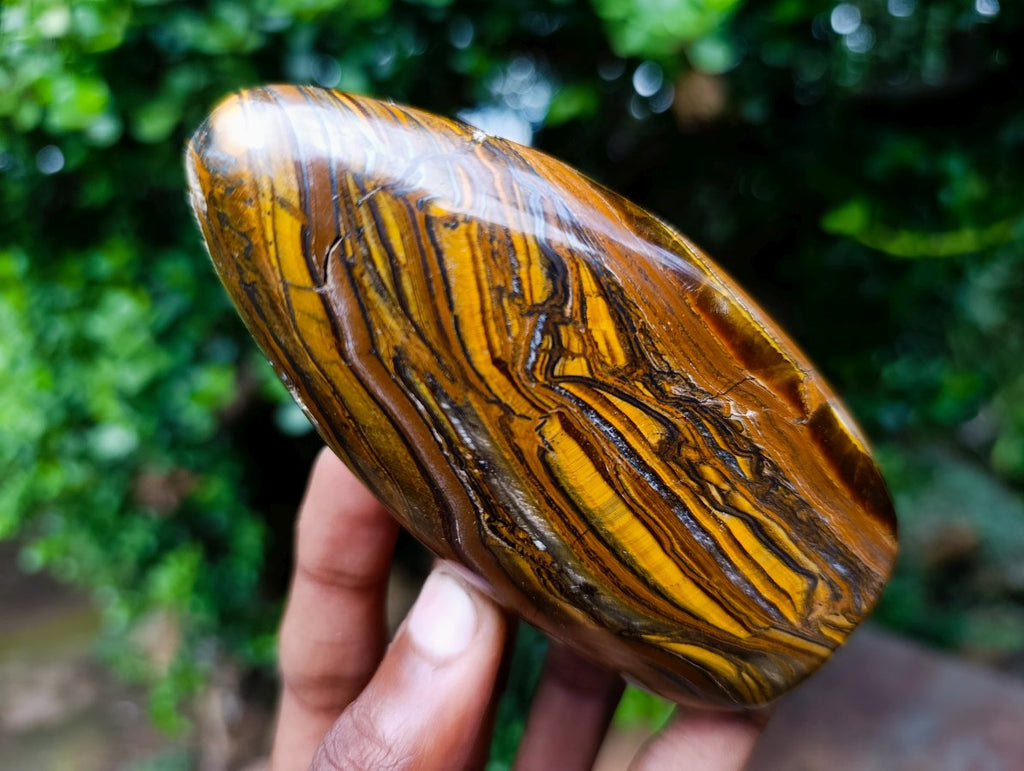 Polished Golden River Tigers Eye Standing Display Piece x 1 From South Africa