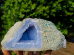 Natural Blue Lace Agate Geode Specimen x 1 From Nsanje, Malawi