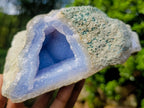 Natural Blue Lace Agate Geode Specimen x 1 From Nsanje, Malawi