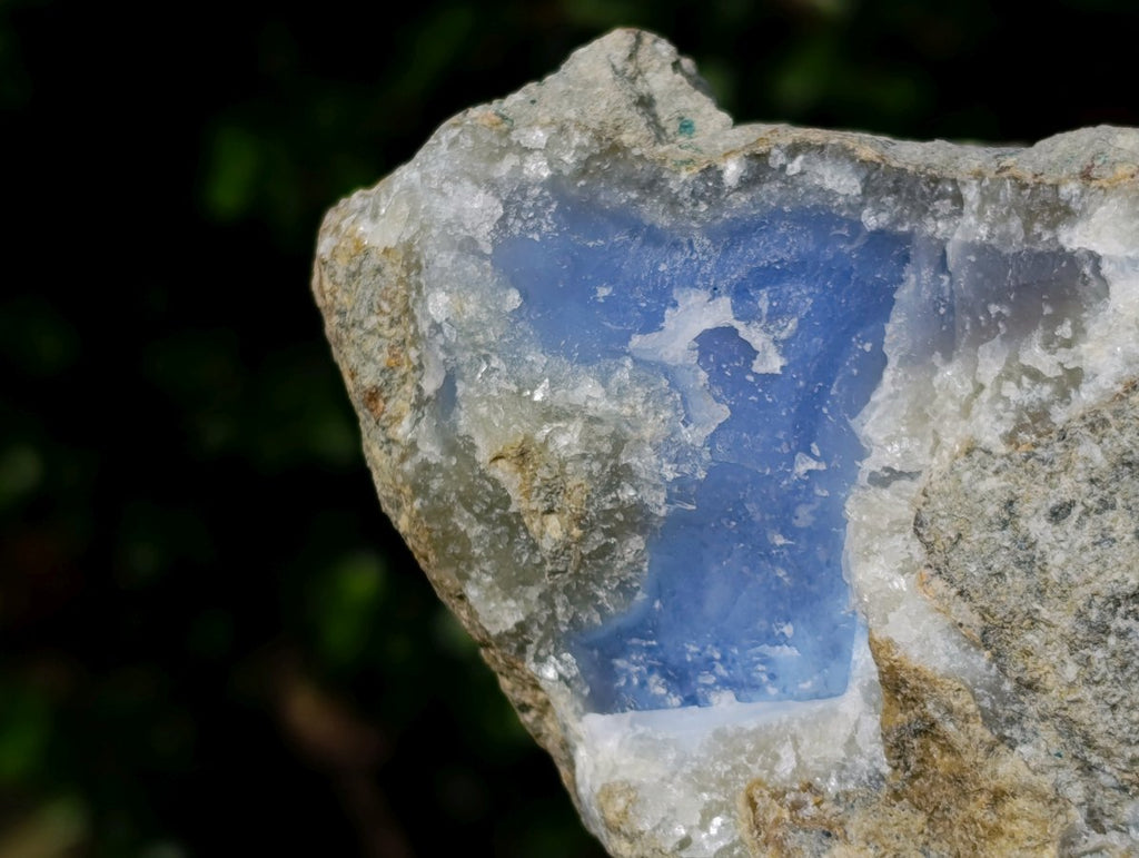 Natural Blue Lace Agate Geode Specimen x 1 From Nsanje, Malawi