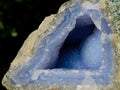 Natural Blue Lace Agate Geode Specimen x 1 From Nsanje, Malawi