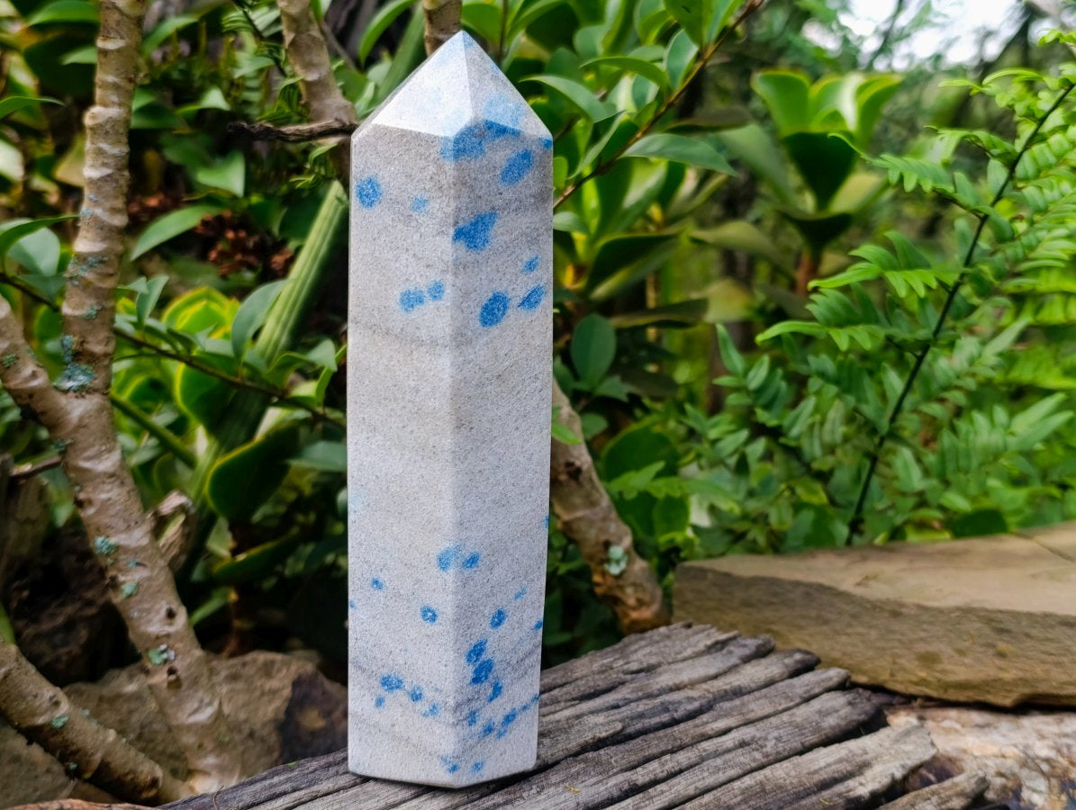 Polished Blue Spotted Spinel Display Crystal x 1 From Madagascar