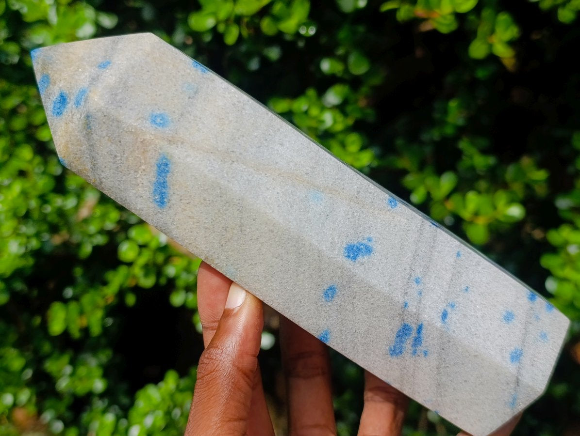 Polished Blue Spotted Spinel Display Crystal x 1 From Madagascar