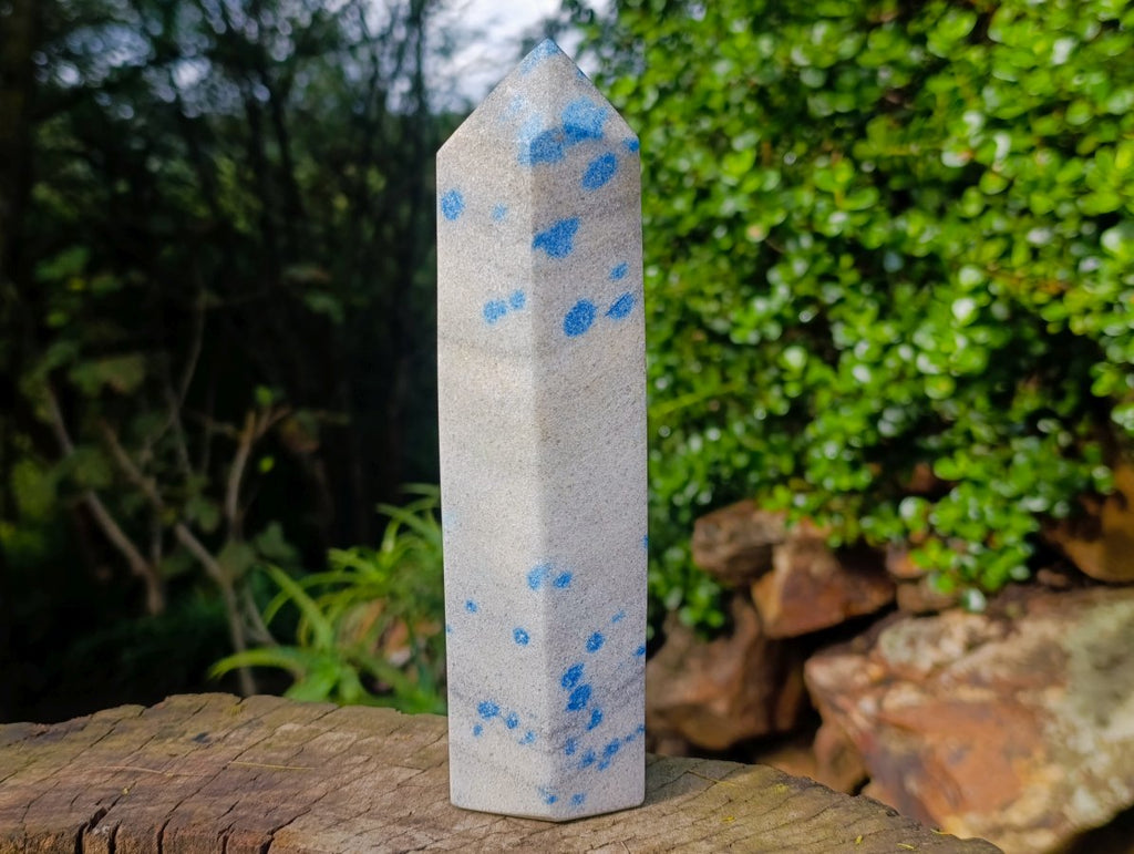 Polished Blue Spotted Spinel Display Crystal x 1 From Madagascar