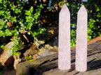 Polished Gemmy Rose Quartz Crystal Wand - Sold Per Item - From Ambatondrazaka, Madagascar