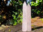 Polished Gemmy Rose Quartz Crystal Wand - Sold Per Item - From Ambatondrazaka, Madagascar
